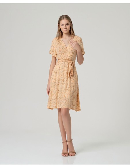 Vestido midi cruzado Arena