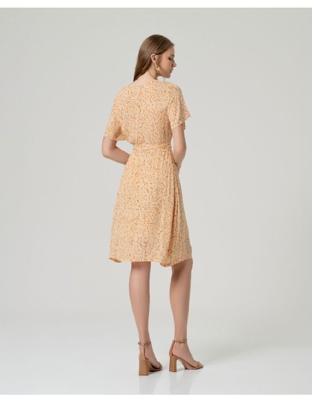 Vestido midi cruzado Arena