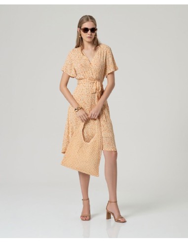 Vestido midi cruzado Arena