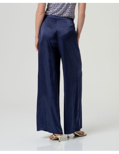 Pantalón ancho. Azul noche