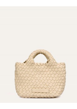 Bolso mini shopper trenzado