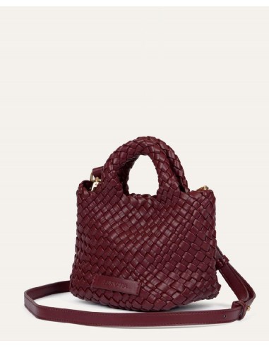 Bolso mini shopper trenzado Chocolate