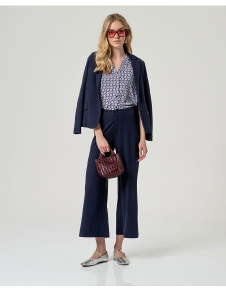 Bolso mini shopper trenzado Chocolate