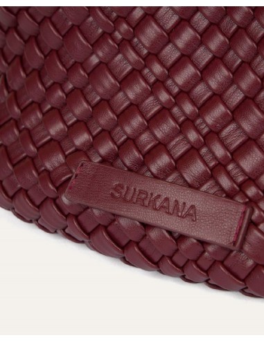 Bolso mini shopper trenzado Chocolate