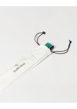 Mini abanico bicolor con cordón para colgar Negro 2