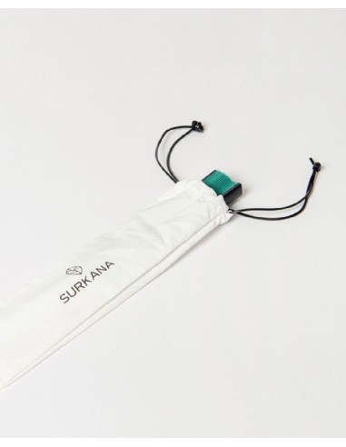 Mini abanico bicolor con cordón para colgar Negro