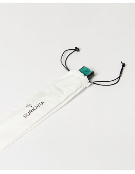 Mini abanico bicolor con cordón para colgar Negro