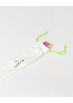 Mini abanico bicolor con cordón para colgar . 2