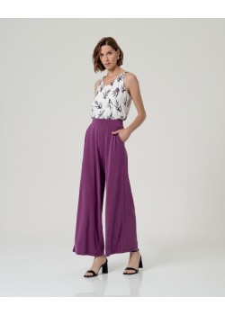 Pantalon ancho Morado