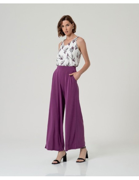 Pantalon ancho Morado
