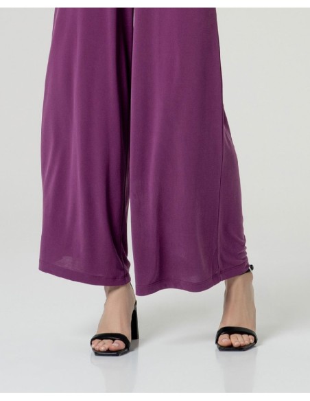 Pantalon ancho Morado