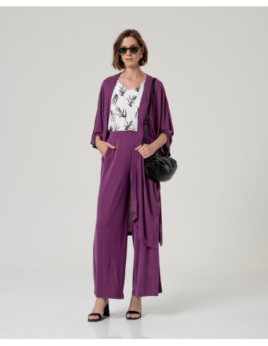 Pantalon ancho Morado