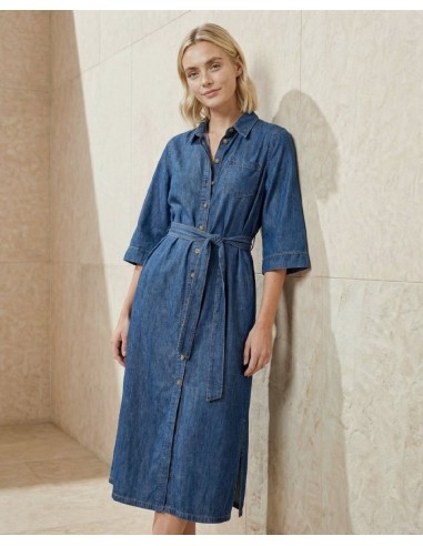 VESTIDO CAMISERO LARGO.