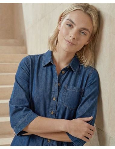 VESTIDO CAMISERO LARGO.