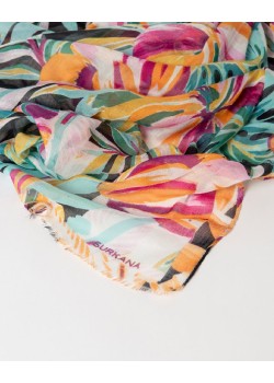 Pañuelo rectangular estampado . 2