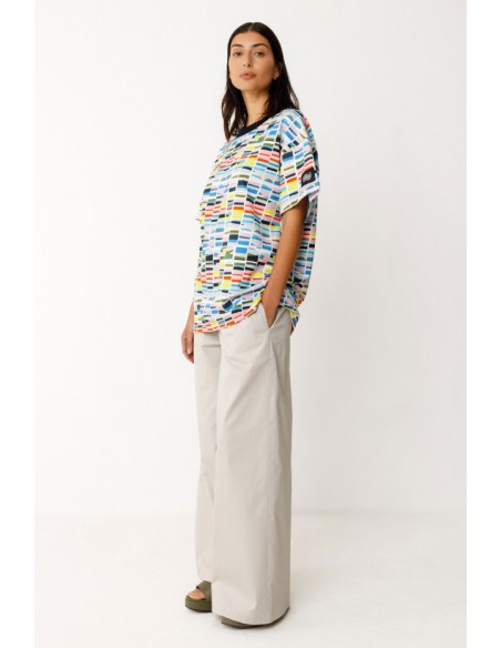 BASILE STS01202 B5 CAMISETA MULTICOLOR.