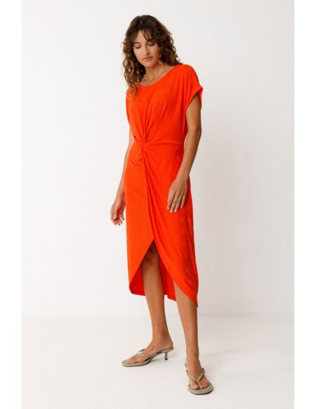AMADE SDR01595 R3 VESTIDO NARANJA.