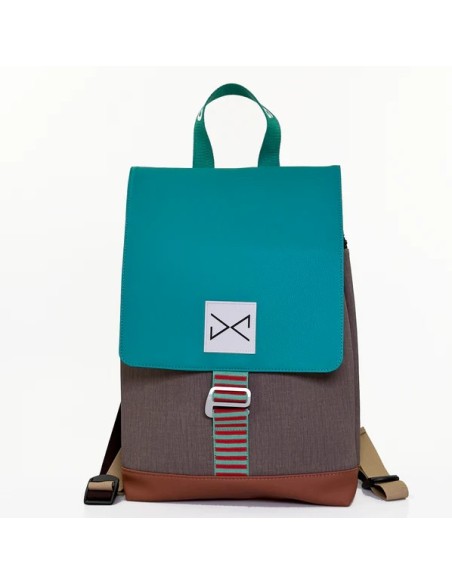 MOCHILA THE HOOK SOLAPA VERDE IMPERMEABLE DZ.