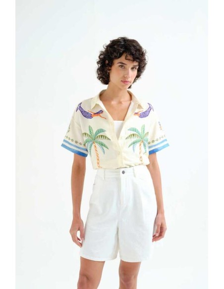 Camisa con estampado Palm & Mermaid