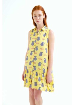 VESTIDO CORTO CON ESTAMPADO BRAVA.