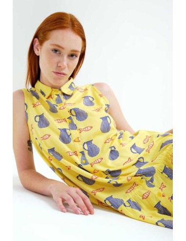 VESTIDO CORTO CON ESTAMPADO BRAVA.