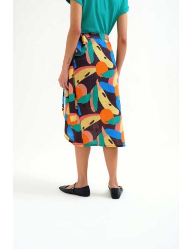 FALDA MIDI CON ESTAMPADO TUTTI FRUTTI BIG.