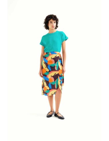 FALDA MIDI CON ESTAMPADO TUTTI FRUTTI BIG.