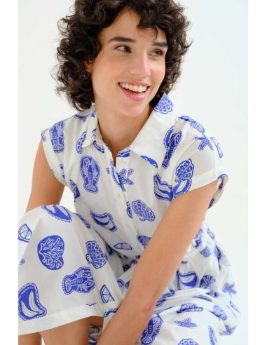 VESTIDO MIDI CON ESTAMPADO LOBSTER.