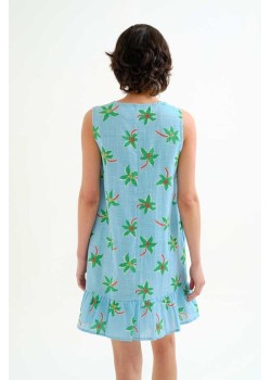 VESTIDO CORTO CON ESTAMPADO COCOTERO SMALL. 2