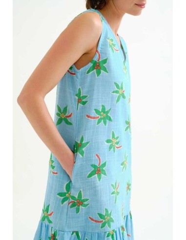 VESTIDO CORTO CON ESTAMPADO COCOTERO SMALL.