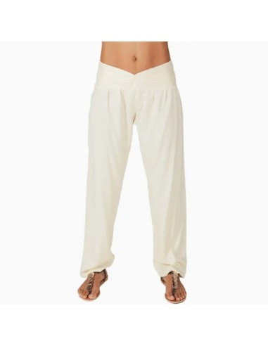 PANTALÓN LARGO CREMA.