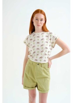 CAMISETA CON ESTAMPADO ELEFANTE.