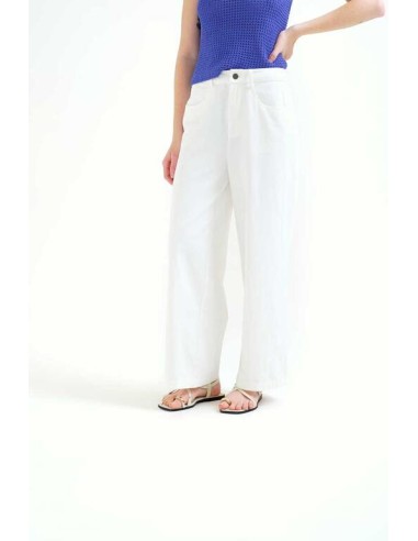 PANTALÓN BLANCO 100% ALGODÓN.