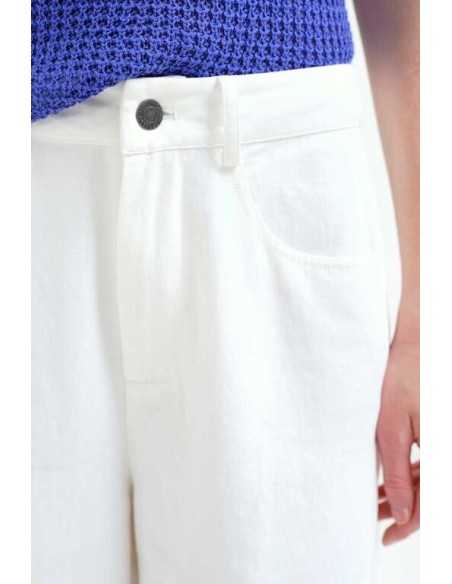 PANTALÓN BLANCO 100% ALGODÓN.
