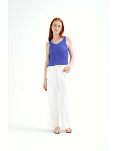 PANTALÓN BLANCO 100% ALGODÓN.