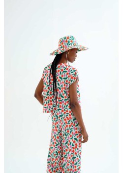 TOP PLAYERO CON ESTAMPADO GUINDA. 2