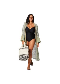KIMONO LARGO CON MANGA LARGA Y AMPLIA.