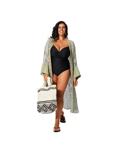 KIMONO LARGO CON MANGA LARGA Y AMPLIA.