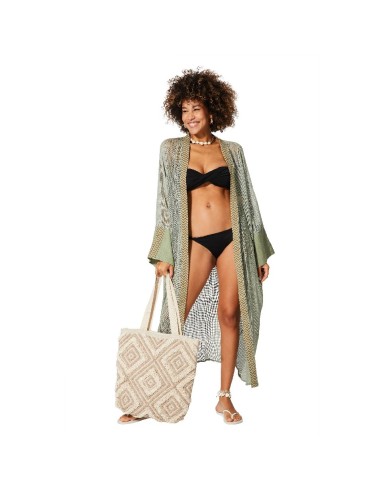 KIMONO LARGO CON MANGA LARGA Y AMPLIA.