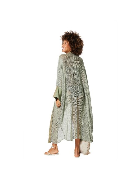 KIMONO LARGO CON MANGA LARGA Y AMPLIA.