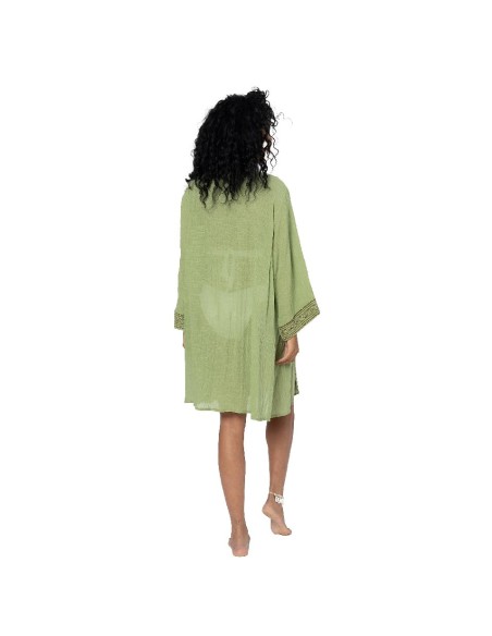 KIMONO LARGO MEDIO CON MANGAS ACAMPANADAS 3/4.