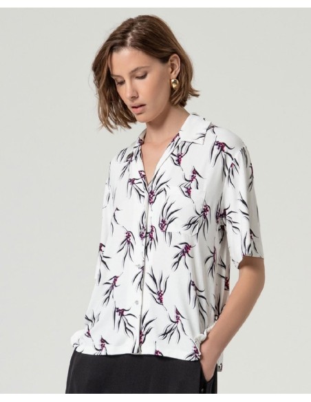 CAMISA CUELLO SMOKING MANGA 3/4.