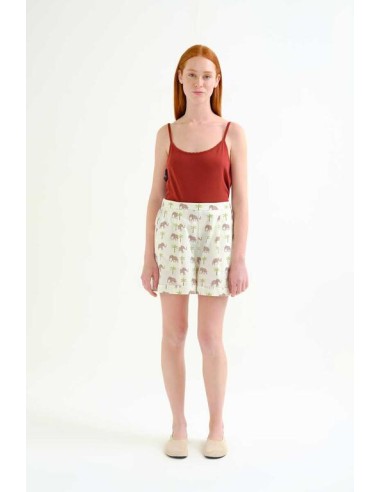 SHORTS CON ESATMPADO ELEFANTE.