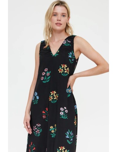 VESTIDO LARGO CON ESTAMPADO MULTICOLOR GARDENER.