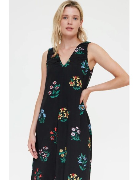 VESTIDO LARGO CON ESTAMPADO MULTICOLOR GARDENER.