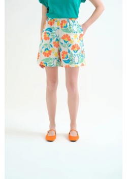 SHORTS 100% ALGODÓN CON ESTAMPADO BIG ROYAL.