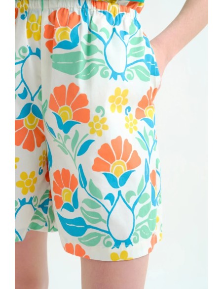 SHORTS 100% ALGODÓN CON ESTAMPADO BIG ROYAL.
