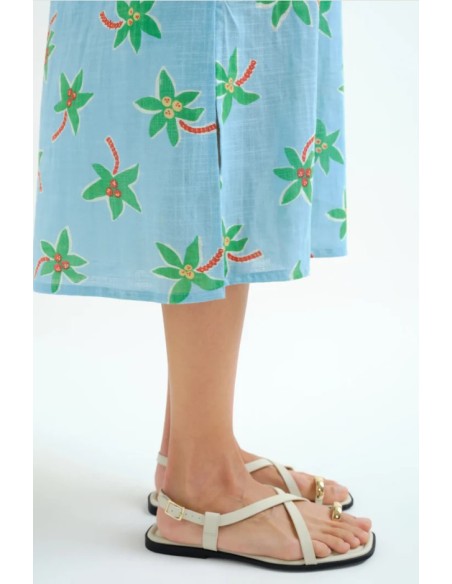 VESTIDO MIDI CON ESTAMPADO COCOTERO SMALL.