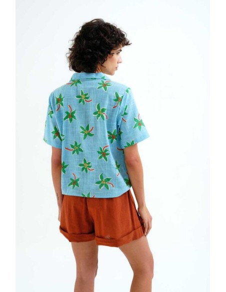 CAMISA CON ESTAMPADO COCOTERO SMALL.