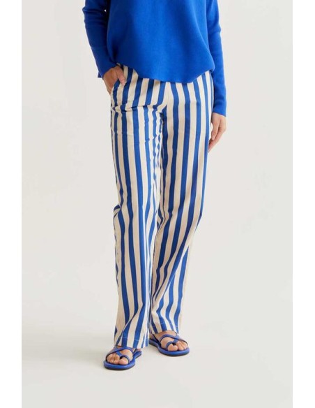 PANTALÓN CON ESTAMPADO BAMBOO BLUE.